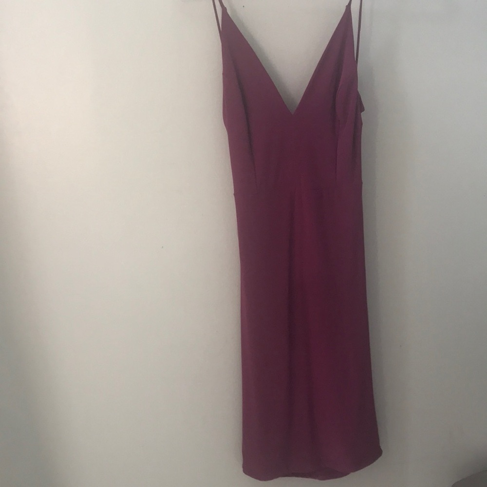 Open back body con dress